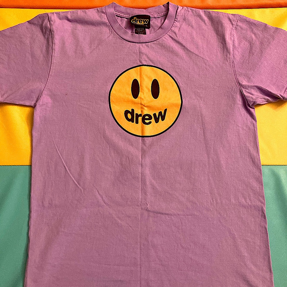 drew house T-Shirt, color: Lavender, Yellow, Blk, Size: Large